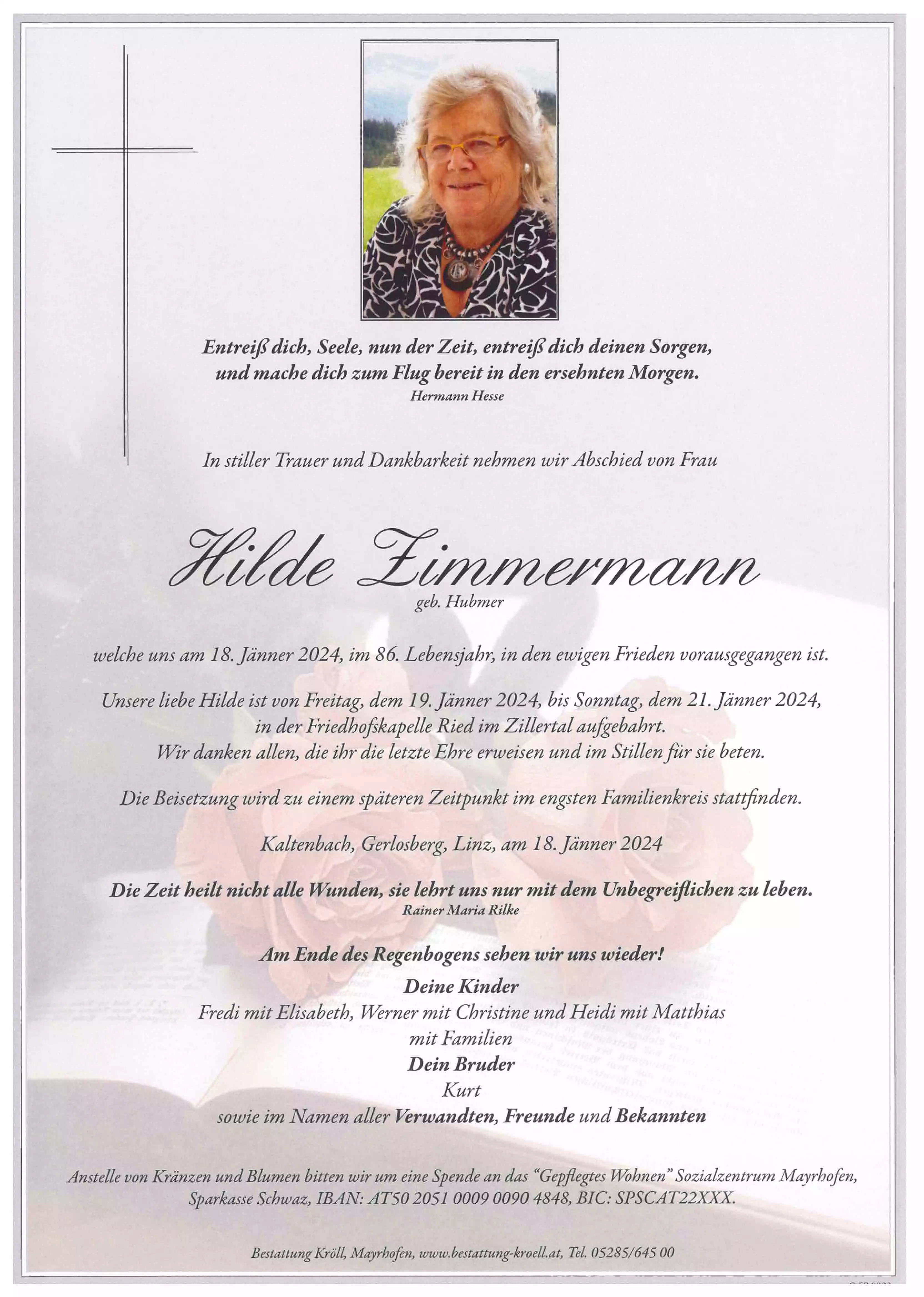 Parte von Hilde Zimmermann